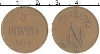 монета - 1894 – 1917 николай ii 5 пенни - подробная информация фото 1
