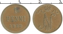 монета - 1894 – 1917 николай ii 1 пенни - подробная информация фото 1