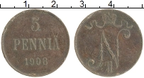 монета - 1894 – 1917 николай ii 5 пенни - подробная информация фото 1