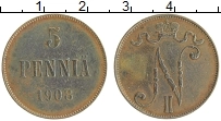 монета - 1894 – 1917 николай ii 5 пенни - подробная информация фото 1