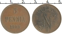 монета - 1894 – 1917 николай ii 5 пенни - подробная информация фото 1