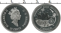 монета - канада 25 центов - подробная информация фото 1