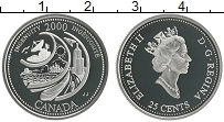 монета - канада 25 центов - подробная информация фото 1