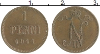 монета - 1894 – 1917 николай ii 1 пенни - подробная информация фото 1