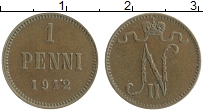 монета - 1894 – 1917 николай ii 1 пенни - подробная информация фото 1