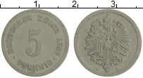 монета - германия 5 пфеннигов - подробная информация фото 1