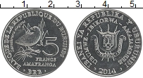 монета - бурунди 5 франков - подробная информация фото 1