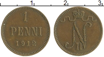 монета - 1894 – 1917 николай ii 1 пенни - подробная информация фото 1