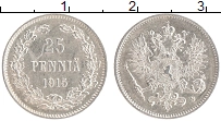 монета - 1894 – 1917 николай ii 25 пенни - подробная информация фото 1