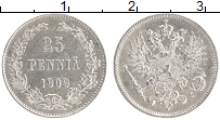 монета - 1894 – 1917 николай ii 25 пенни - подробная информация фото 1