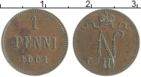 монета - 1894 – 1917 николай ii 1 пенни - подробная информация фото 1