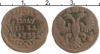 монета - 1730 – 1740 анна иоанновна 1 полушка - подробная информация фото 1