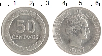 монета - колумбия 50 сентаво - подробная информация фото 1