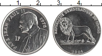 монета - конго 1 франк - подробная информация фото 1