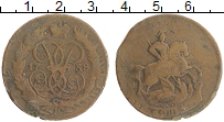 монета - 1741 – 1761 елизавета петровна 2 копейки - подробная информация фото 1