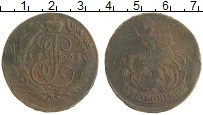 монета - 1762 – 1796 екатерина ii 2 копейки - подробная информация фото 1