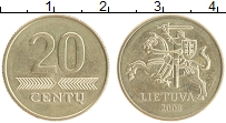 монета - литва 20 центов - подробная информация фото 1