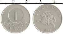 монета - литва 1 лит - подробная информация фото 1