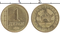 монета - таджикистан 1 дирам - подробная информация фото 1