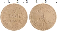 монета - 1855 – 1881 александр ii 10 пенни - подробная информация фото 1