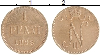 монета - 1894 – 1917 николай ii 1 пенни - подробная информация фото 1