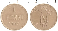 монета - 1894 – 1917 николай ii 1 пенни - подробная информация фото 1