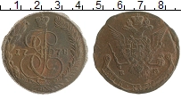 монета - 1762 – 1796 екатерина ii 5 копеек - подробная информация фото 1