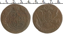 монета - 1762 – 1796 екатерина ii 5 копеек - подробная информация фото 1