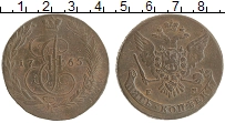 монета - 1762 – 1796 екатерина ii 5 копеек - подробная информация фото 1