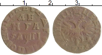 монета - 1689 – 1725 петр i 1 деньга - подробная информация фото 1