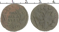 монета - 1730 – 1740 анна иоанновна 1 полушка - подробная информация фото 1