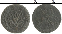 монета - 1741 – 1761 елизавета петровна 1 полушка - подробная информация фото 1