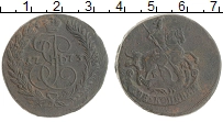 монета - 1762 – 1796 екатерина ii 2 копейки - подробная информация фото 1