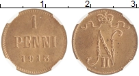 монета - 1894 – 1917 николай ii 1 пенни - подробная информация фото 1
