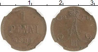 монета - 1881 – 1894 александр iii 1 пенни - подробная информация фото 1