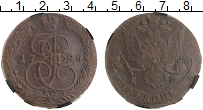 монета - 1762 – 1796 екатерина ii 5 копеек - подробная информация фото 1