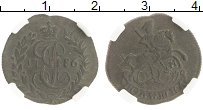 монета - 1762 – 1796 екатерина ii 1 полушка - подробная информация фото 1