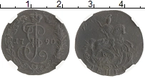 монета - 1762 – 1796 екатерина ii 1 деньга - подробная информация фото 1