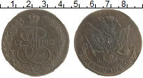 монета - 1762 – 1796 екатерина ii 5 копеек - подробная информация фото 1