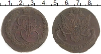 монета - 1762 – 1796 екатерина ii 5 копеек - подробная информация фото 1