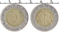 монета - литва 5 лит - подробная информация фото 1