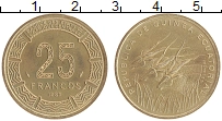 монета - экваториальная гвинея 25 франков - подробная информация фото 1