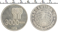 монета - аргентина 3000 песо - подробная информация фото 1