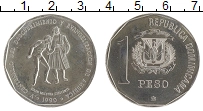 монета - доминиканская республика 1 песо - подробная информация фото 1