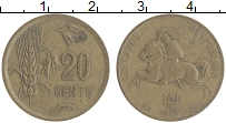 монета - литва 20 центов - подробная информация фото 1