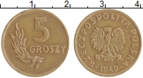 монета - польша 5 грош - подробная информация фото 1