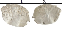 монета - 1584 – 1598 федор иванович 1 копейка - подробная информация фото 1