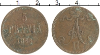 монета - 1855 – 1881 александр ii 5 пенни - подробная информация фото 1