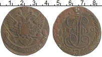 монета - 1762 – 1796 екатерина ii 5 копеек - подробная информация фото 1