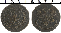 монета - 1762 – 1796 екатерина ii 5 копеек - подробная информация фото 1